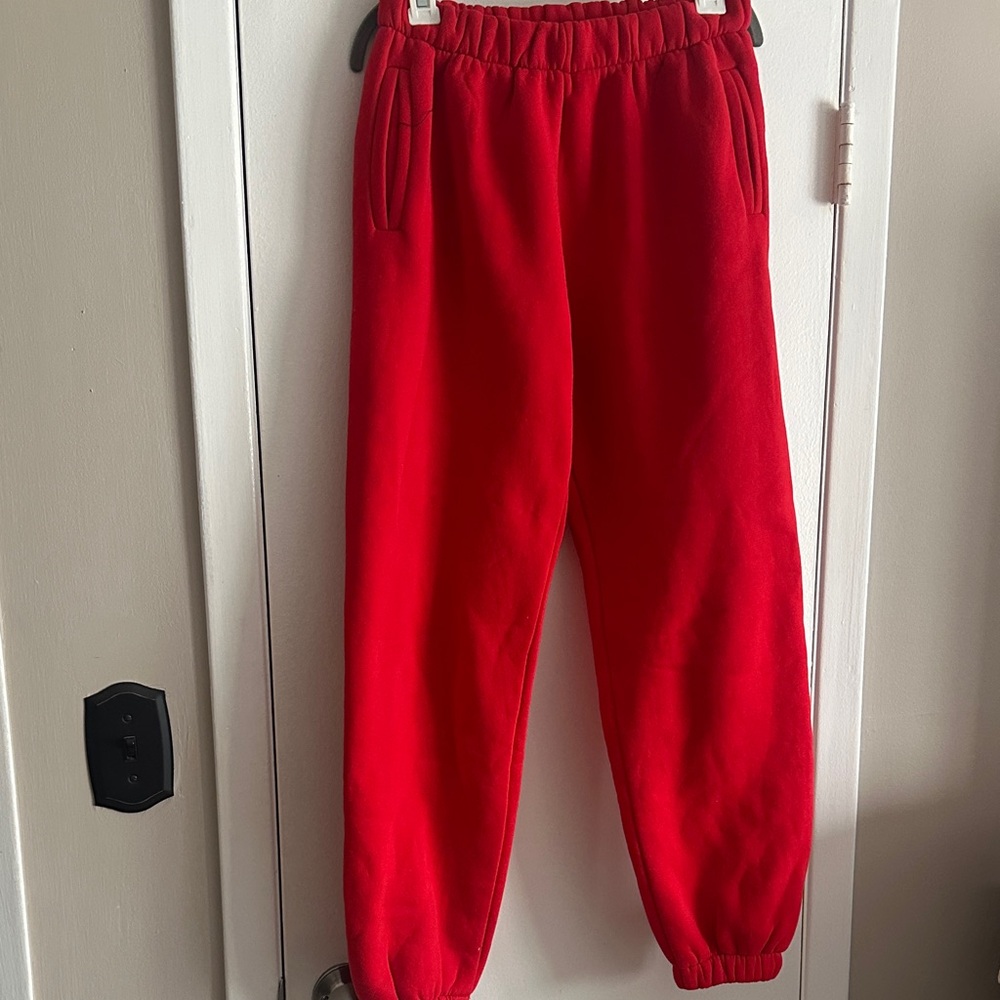 Red women’s Jogger Pants